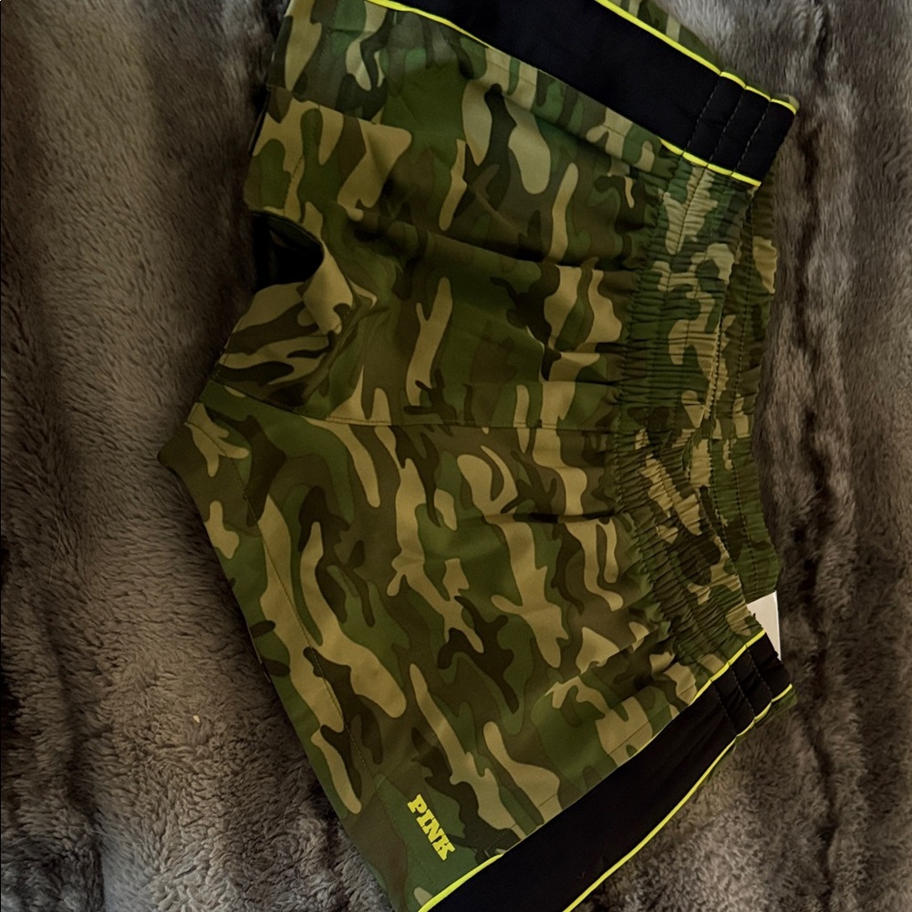 PINK Victoria's Secret Green Camo  Athletic Shorts